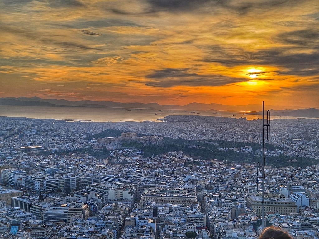 Sunset from Lycabettus Hill