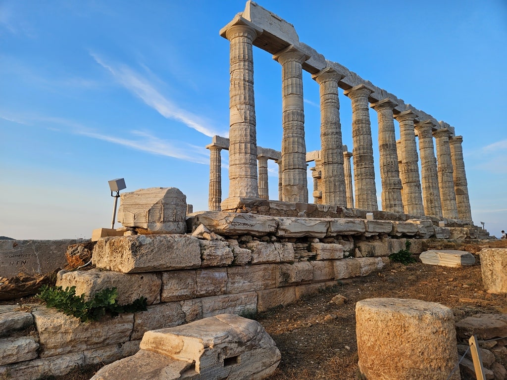 Temple of poseidon in cape sounio