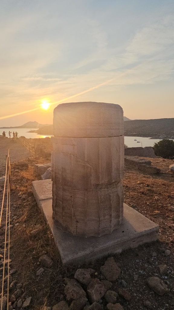 sunset at Cape Sounio