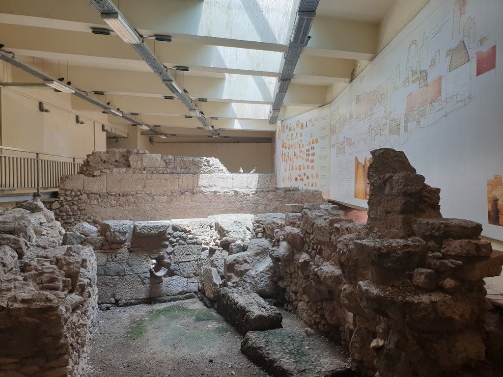 antiquities at Athens metro station - Monastiraki